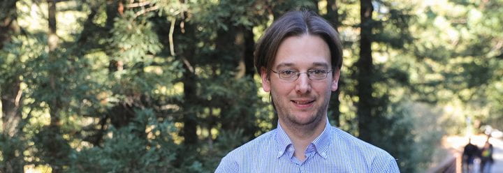 Portrait of UC Santa Cruz Assistant Professor of Physics Wolfgang Altmannshofer