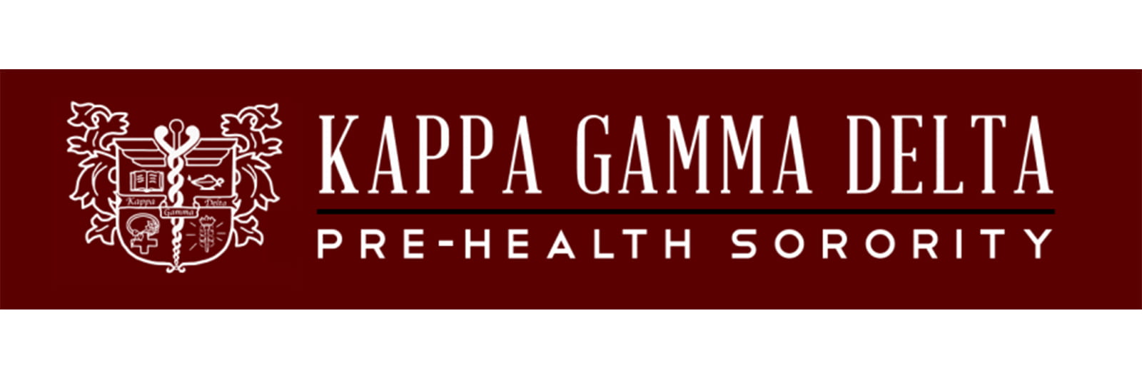 Banner reads "Kappa gamma delta pre-health sorority"