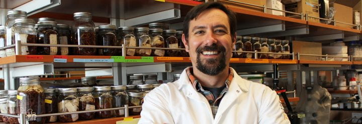 Portrait of UC Santa Cruz Associate Professor of Ecology & Evolutionary Biology Eric Palkovacs